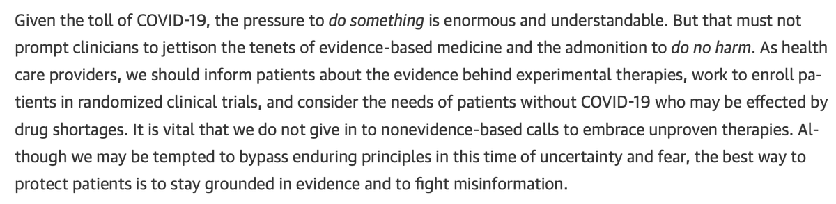 34/ On entend svt sur  #HCQ "c'est le traitement le plus sûr du monde" :-Cela ne préjuge pas de son efficacité dans  #COVID19 -La toxicité d'un traitement dépend de la maladie considérée et ne peut être écartée a priori-  #HCQ allonge QT, surtout avec  #AZT https://jamanetwork.com/journals/jamacardiology/fullarticle/2765631