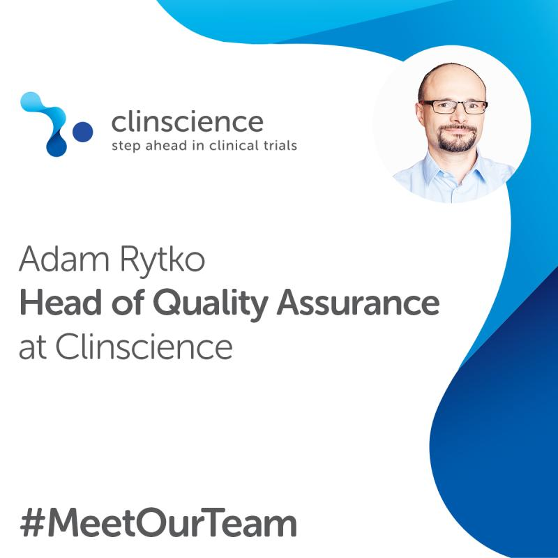 ClinscienceCRO's tweet photo. "QAD's role is to ensure the highest quality of Clinscience services across all stages of a clinical trial. Our Dep successfully combined 2 different quality systems into one -  based on the ISO 9001:2015 requirements."- says Adam Rytko" #clinicaltrials #qualityassurance #iso9001 https://t.co/4HKc5pgynC