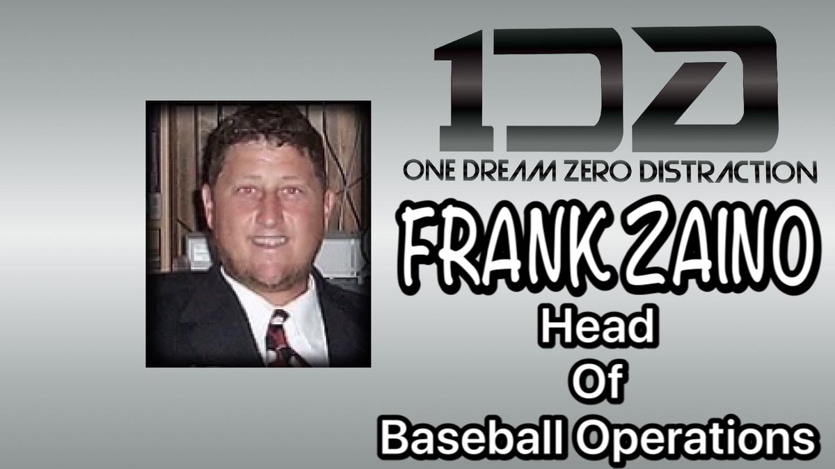 1DZDBaseball's tweet photo. 🚨BREAKING🚨
@1d0dent elevates Frank Zaino to Head of #1DZDBaseball Operations, adds Michael deMaine former EVP/General Manager for Greenville Drive Baseball (MiLB) as West Coast Scout &amp; former pitcher within the Twins &amp; Nationals systems, Dan Leatherman as Mid-Atlantic Scout. https://t.co/PP130kqtAg