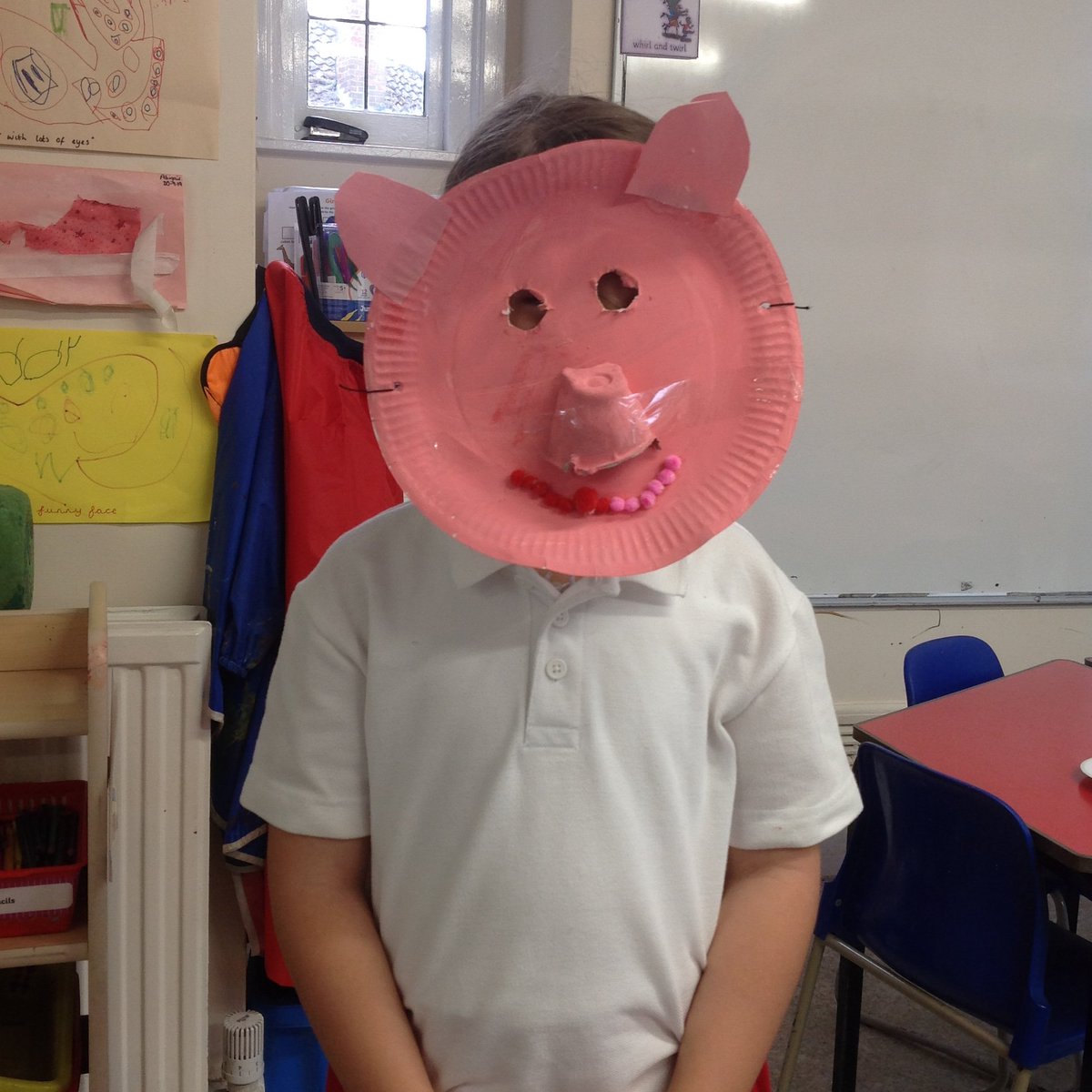 CavershamPrep's tweet photo. #CavershamPrepReceptionClass telling the story of how the this little piggy is happy to be back at school after lock down! #CavershamPrepArt https://t.co/7wGOWylinN