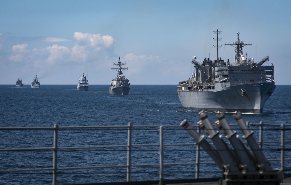 USNavy's tweet photo. And that's a wrap! 

The Multinational, Maritime Exercise #BALTOPS2020 Concludes.

Details ⬇️ 
https://t.co/A7qhs5nFSa https://t.co/7VfWtxLgPg