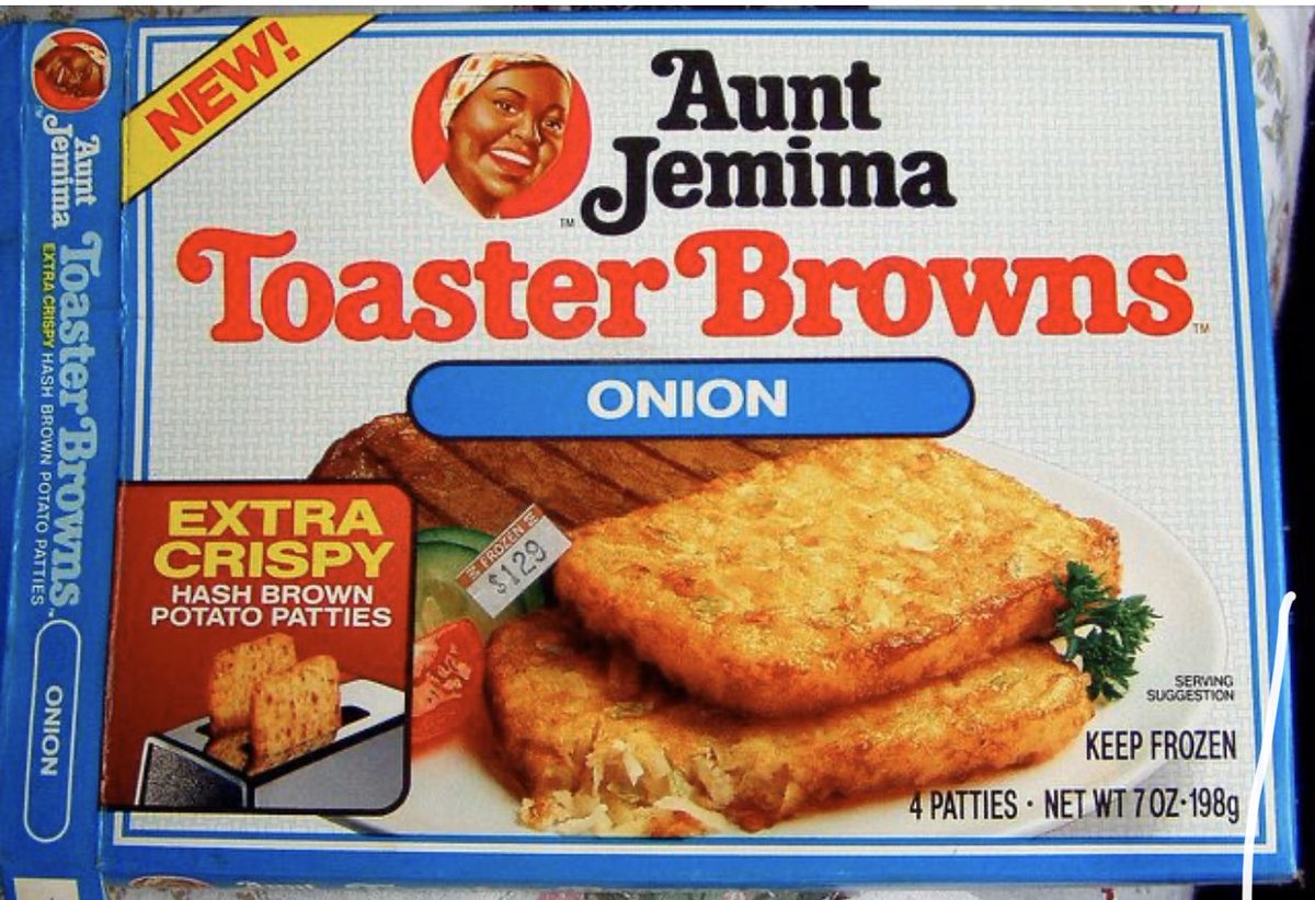 This was the the Aunt Jemima I grew up with. They got rid of the overt mammy-characiture but she still had a headscarf.