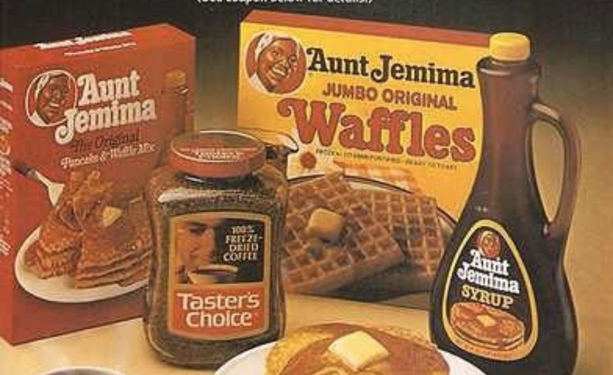 This was the the Aunt Jemima I grew up with. They got rid of the overt mammy-characiture but she still had a headscarf.