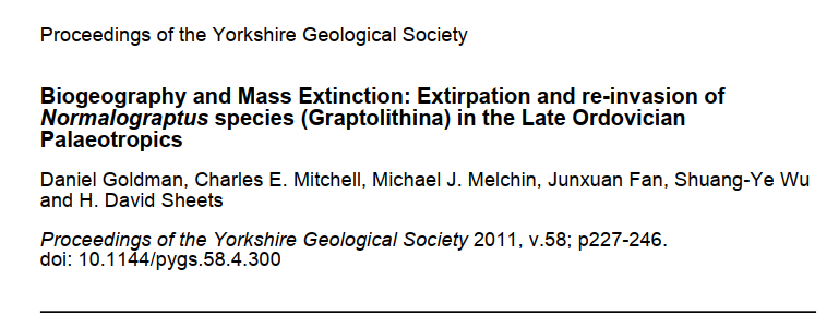 In addition to biostrat, B&G is also ignore biogeographic & paleoecological data. Again, I really only know graptolites, but their extinction corresponds w/ invasion of high latitude species tracking cold water masses/change in phytoplankton. Both point to cooling. 11/n