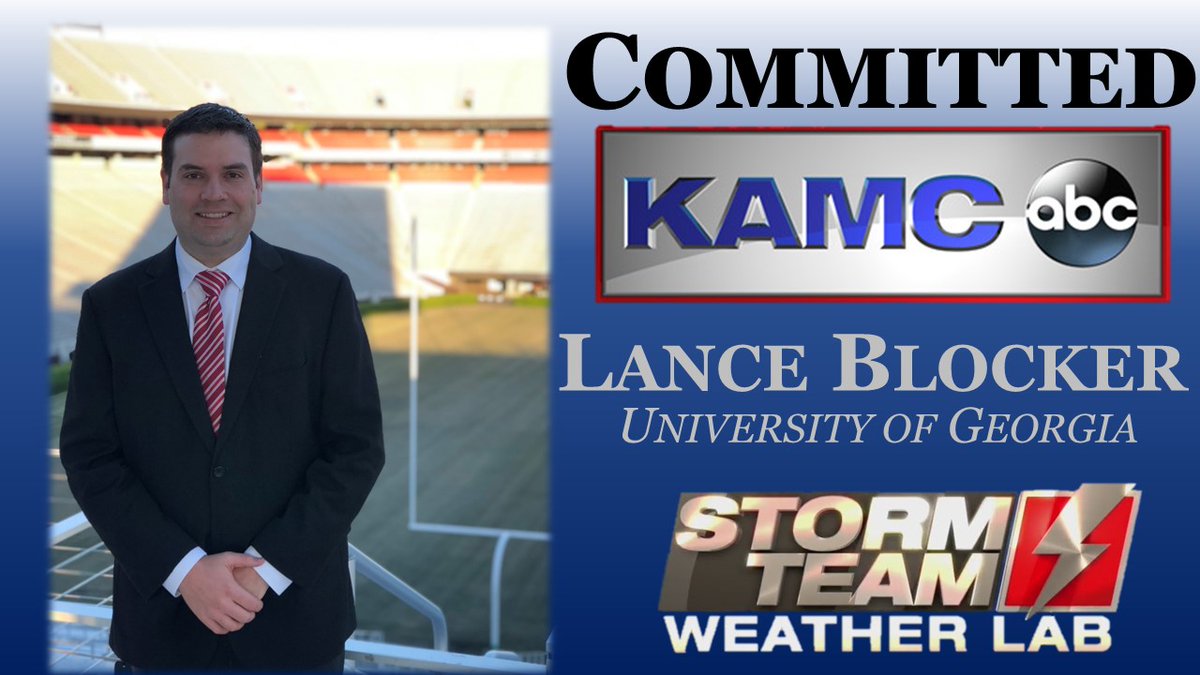 LanceBlockerWx's tweet photo. I am blessed and excited to be heading to Lubbock, Texas to join Ron Roberts' weather team at @KAMCNews! Never give up on your dreams -- great things happen if you stay the course! https://t.co/DWsM6KaigE