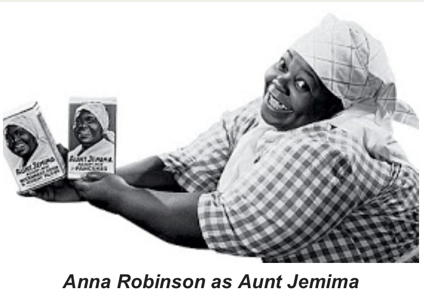 You might *know* it started as mammy branding, but like.. it was REALLY some mammy branding. This is from the very first one in 1890. The ads are from the ‘30s and ‘40s. And there was always an actual BW playing her for fairs, trade shows and TV spots...Happyfyin’?!