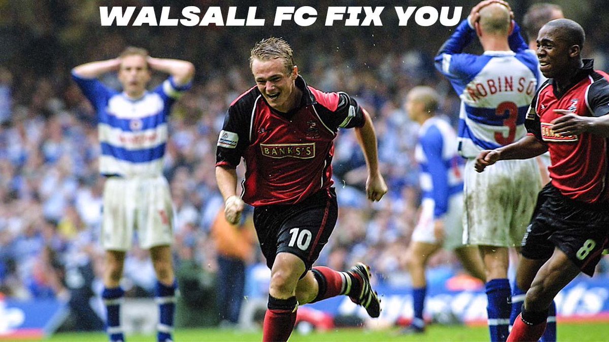 Walsall FC, Fix You. #UTS #Saddlers 
Watch my new video👉m.youtube.com/watch?v=CXxbew…
Retweets are appreciated <a href="/VitalWalsall/">Vital Walsall</a> <a href="/BCAFCSHD/">Sam Drake🏴󠁧󠁢󠁥󠁮󠁧󠁿</a> <a href="/BescotBanter/">Bescot Banter</a> <a href="/OnePodBeyond/">One Pod Beyond</a> <a href="/Bailey_Howell02/">Bailey Howell</a> @JackPugsley03 <a href="/MickeyBeardmore/">Michael Beardmore</a> <a href="/LiamKeen_Star/">Liam Keen</a> <a href="/tylerowlinson02/">Tyler Rowlinson</a> <a href="/InThe_Mixer/">The Mixer</a> <a href="/tommymarlow/">Tom Marlow</a> <a href="/18Dapper/">Daniel Pearson 🏆(C)🍾</a>