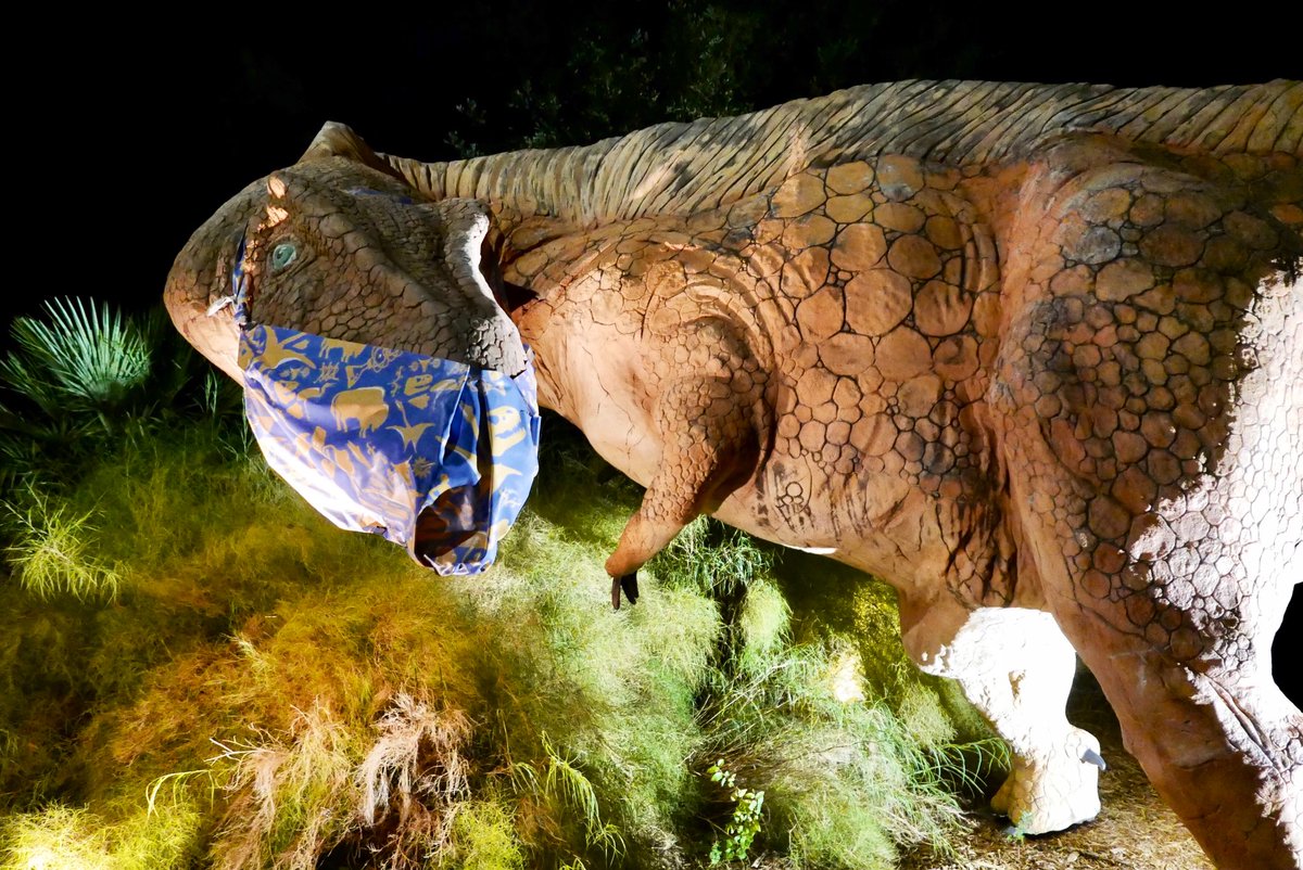 ExploreSATX's tweet photo. Even dinosaurs can get Coronavirus so everyone PLEASE wear your mask and be socially distant lol 🦖🦕😷 
#SanAntonio #Texas #ExploreSATX https://t.co/WlMUOTC3dP
