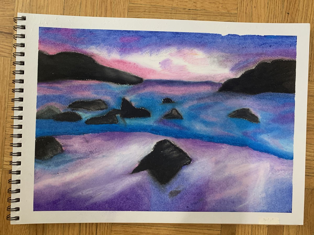 georgehullcentr's tweet photo. For #WellnessWednesday we wanted to share these beautiful pastel paintings drawn by a client, 15 years old. We hope they brighten up your day! #ClientArt #Beautiful #Artist #MentalHealthMatters #kidscantwait https://t.co/HI5fLm5Kmw