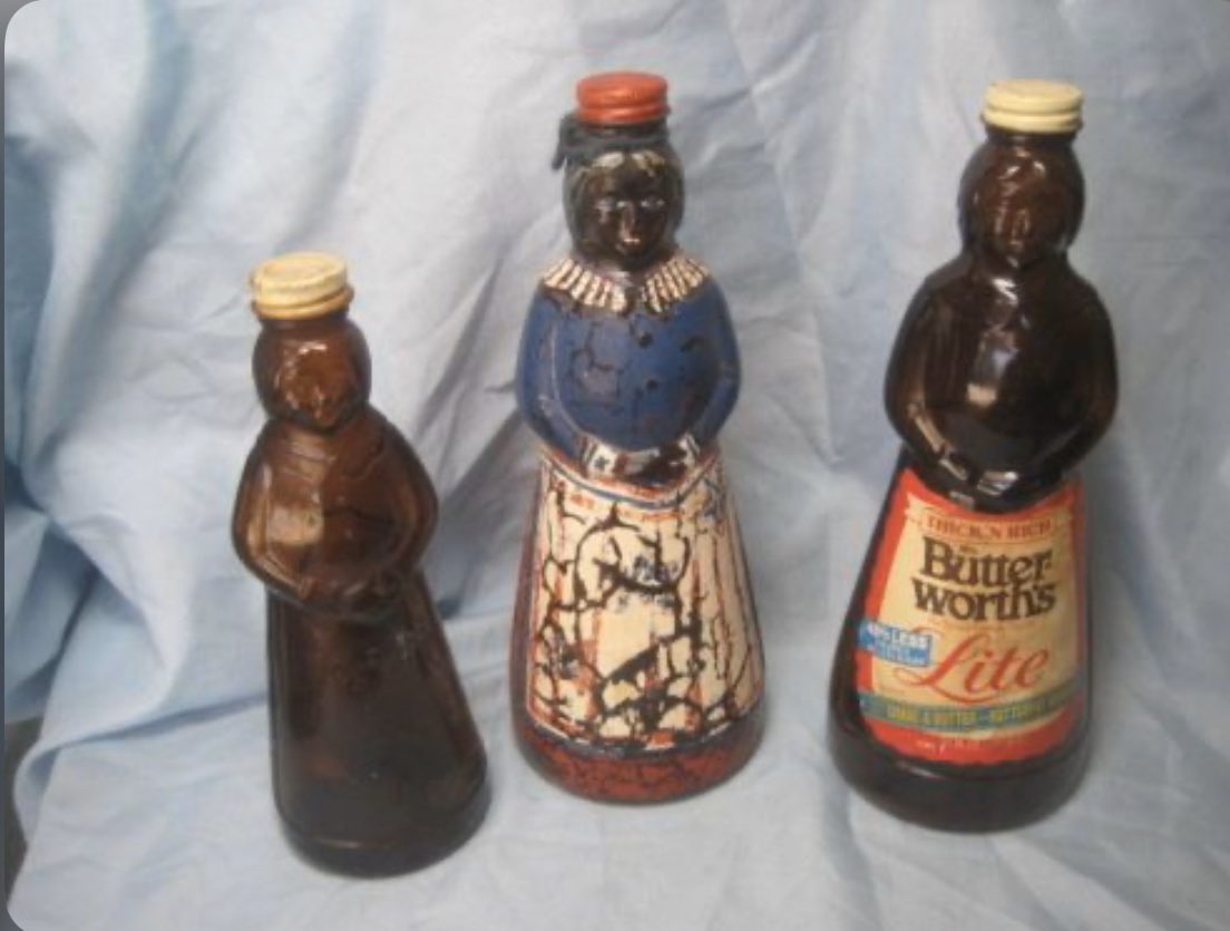 Mrs. Buttersworth was lowkey on some mammy sh*t, too, to ME, but ambiguous enough to argue she was supposed to be a kindly white grandmother figure, especially with the “Mrs.”