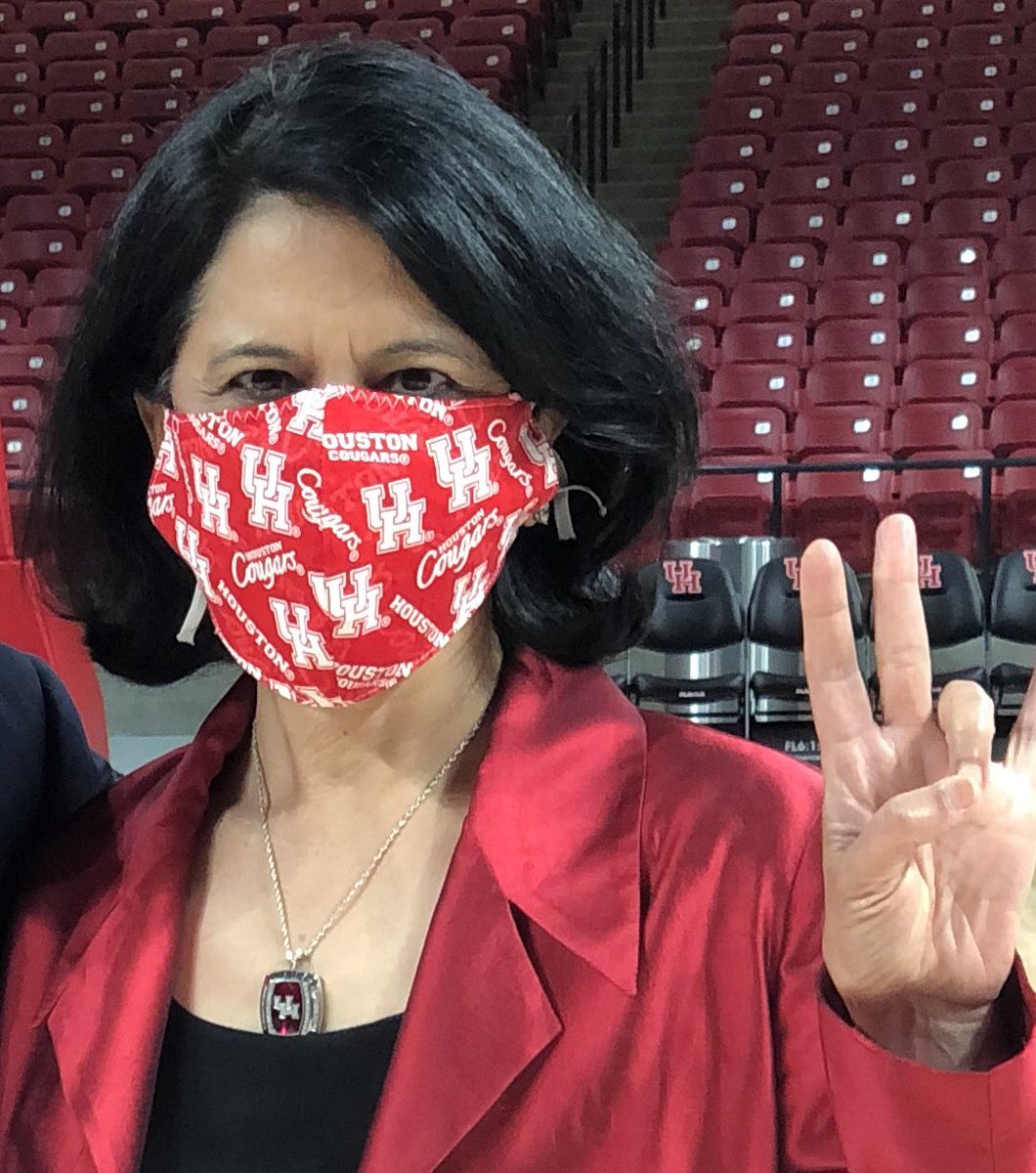 Data shared at GHP meeting shows that hospitalization is up in Houston. To protect our health &amp; economy we must do 3 things: good hand hygiene, strict social distancing and widespread use of masks. So Mask Up Cougars!