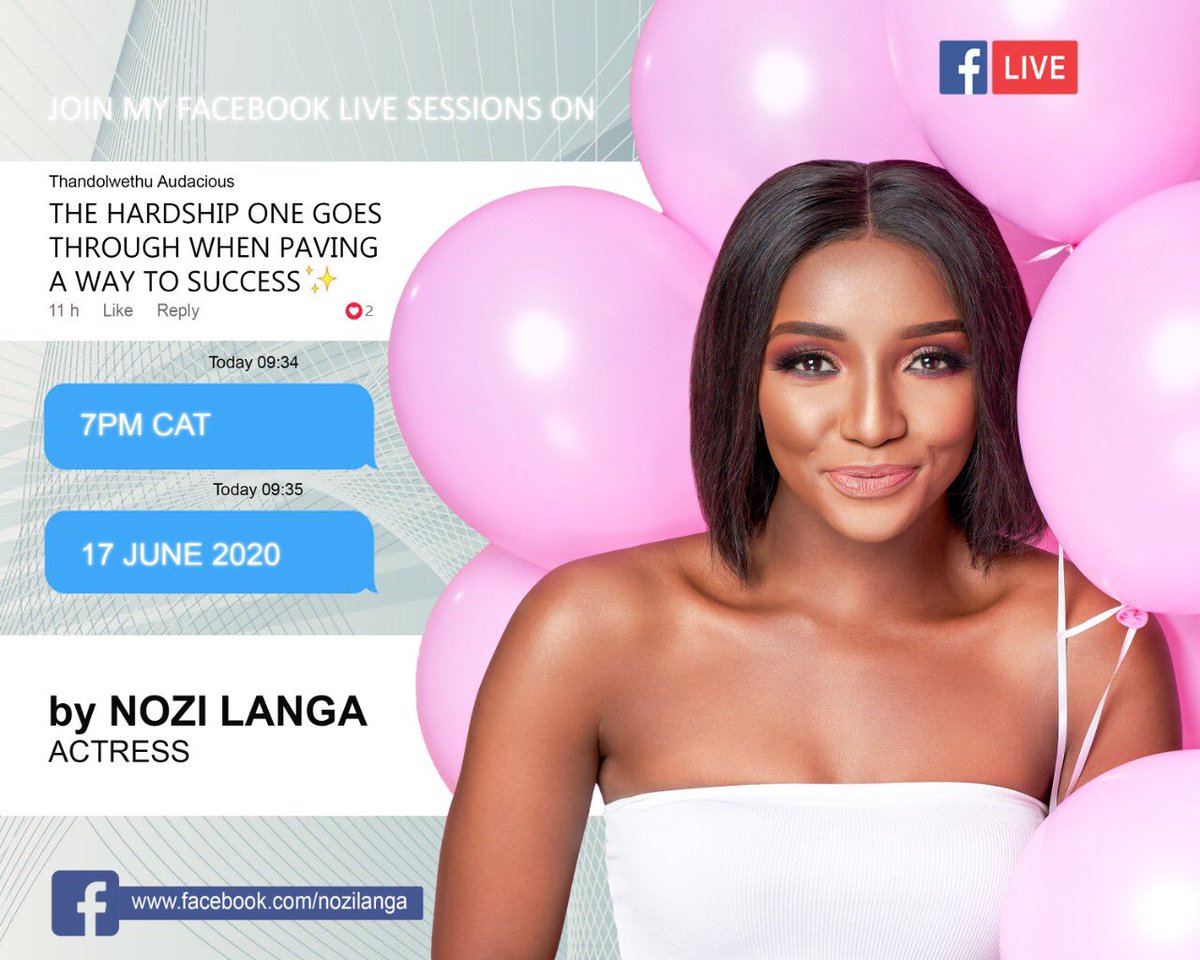 nozi_langa's tweet photo. LIVE AT 7PM TONIGHT ON FACEBOOK!!! 💁🏽‍♀️💁🏽‍♀️ https://t.co/c8aDcGbeTw