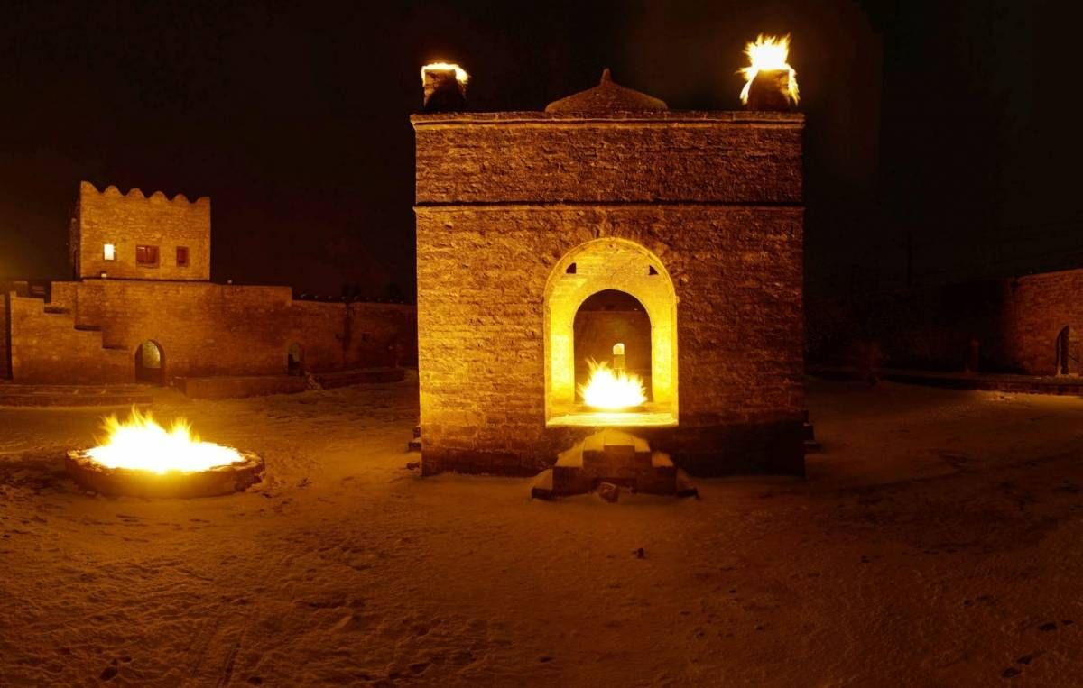 Fire symbolises Azerbaijan. From Baku’s Flame Towers to Zoroastrian fire temples and burning water, infernos have deep ties to Azerbaijan culture.No wonder, Azerbaijan is called the "Land of Fire."