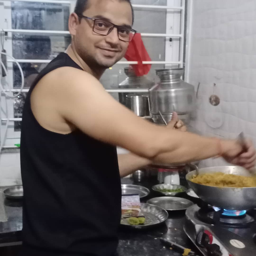 Making pavbhaji