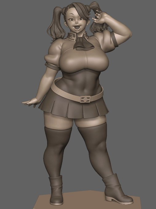 Zbrush ã®ã£ã³å WIP
ã¡ããã¡ãããšå§ããŠãŸãã
å
šäœåã¯ã»ãŒã§ããŸãããã现ãããã©ã³ã¹èª¿æŽããã£ãã£ãŒã«ã®äœã蟌ã¿ãšãã§ãŸã ãããããã
ããšäœã£ãŠãŠçºèŠã
ã®ã£ã³åã®å€æãè¢ãåãå€ããŠãããããã