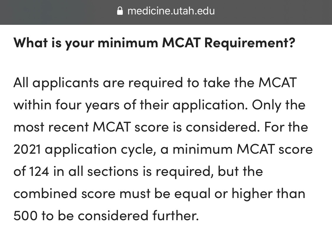 The MCAT is required by every US medical school, and most Canadian schools. Many med schools even use it as a “screen” to decide who gets a secondary application (which is school-specific, compared to the more general  @AMCASinfo primary application). A few examples 4/