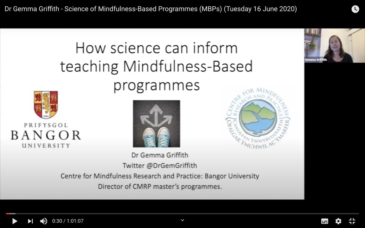 MindfulBangor's tweet photo. The recording of a talk about #mindfulness and #science by @DrGemGriffith available here. Was great to see over 100 people there last night!

 https://t.co/ootx23w0oI

To join future events in this series - register here https://t.co/daznZhbC8y

@BangorUni @PsychBangor https://t.co/cQy7nXv8uL