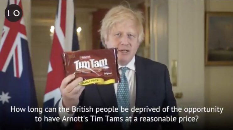 This is actually quite important. The presentation is vintage Johnson: grand discussion of something small and trivial to reassure people they’re in on a big joke. Wartime Churchillian rhetoric to describe chocolate. It’s governing as entertainment and how Johnson made his name.