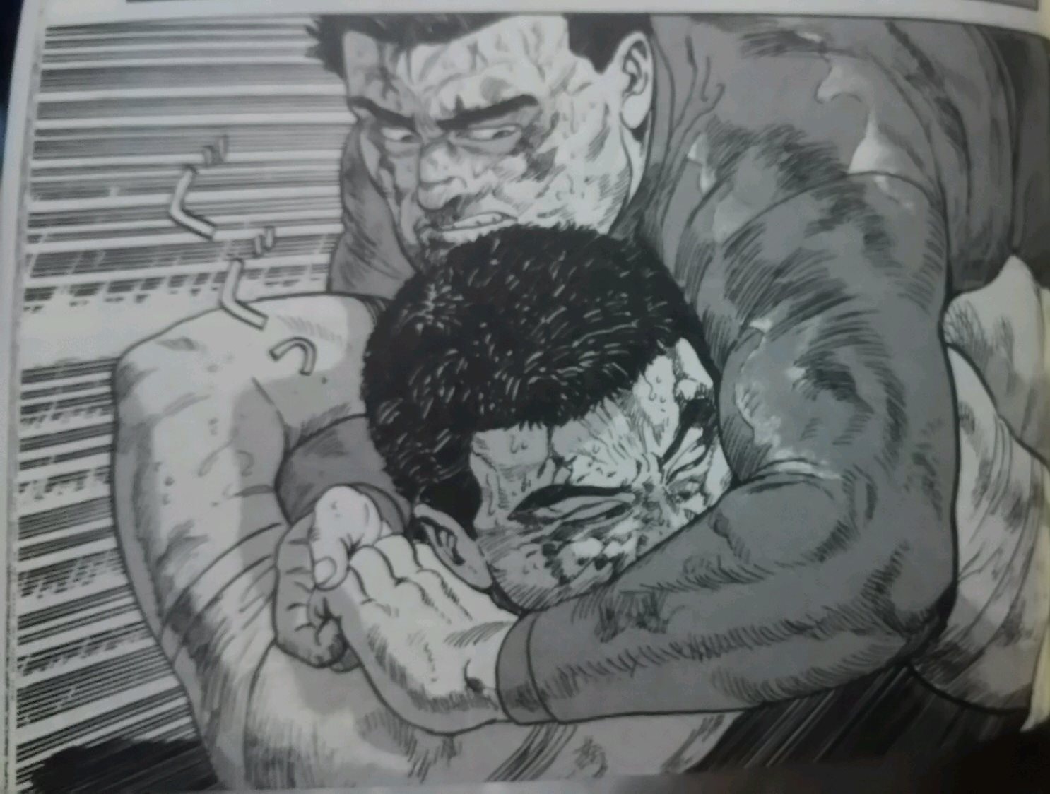 朱瑠兎 しゅると U Tvitteri 今夜もまた谷口ジロー版餓狼伝を読んでから寝る こんな技 絶対食らいたくないよな これ 絶対苦しいよな って読む度に思えてしまう超絶傑作 技を受けている人間の苦痛が伝わりまくる攻防 特に組み技系 の描き方 ちょっと別格