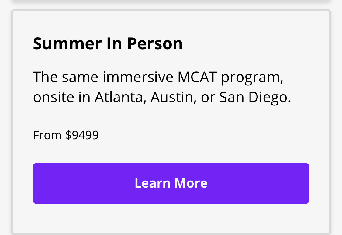 This issue is compounded by the cost of taking the test. A basic registration costs $320. All applicants know they must also buy the AAMC Official Prep Materials for ~$300.  This doesn’t include any additional materials, such as extra practice exams or a course. 8/