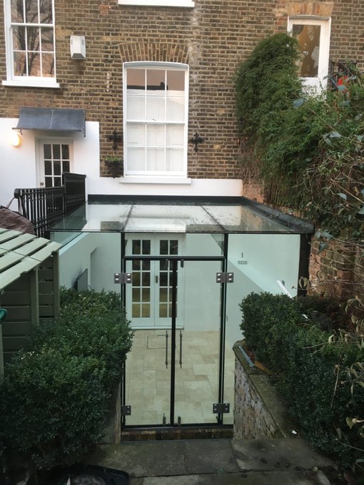 Frameless Glass Box Extension. bit.ly/2Pz3yZC  Creating more light and space. #ExtraRoom #HomeExtensions #London #Clapham #Wimbledon