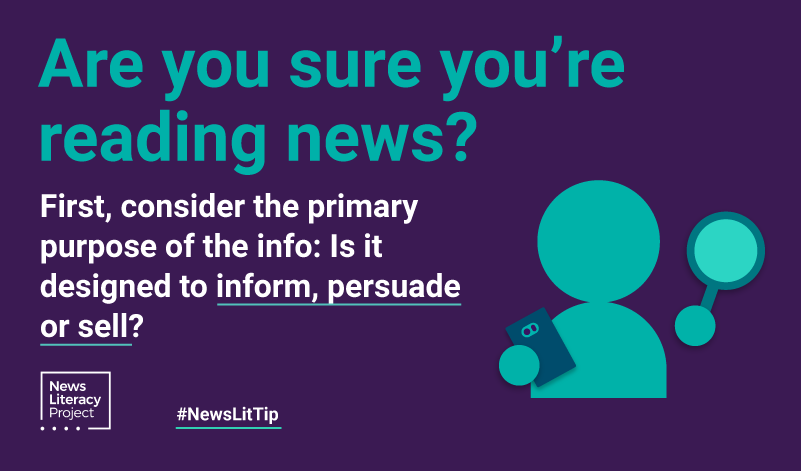 A healthy reaction to information is to ask ‘What’s the point of this?’ newslit.org/get-smart/news… #NewsLitTip