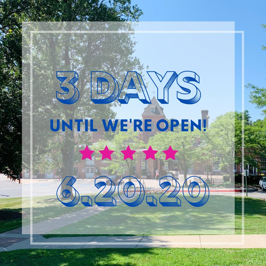 3 DAYS UNTIL RE-OPENING! 
We will resume regular operating hours starting this Saturday, 6/20, at 10 am! All visitors are required to wear masks upon entry and must abide by social distancing guidelines.
