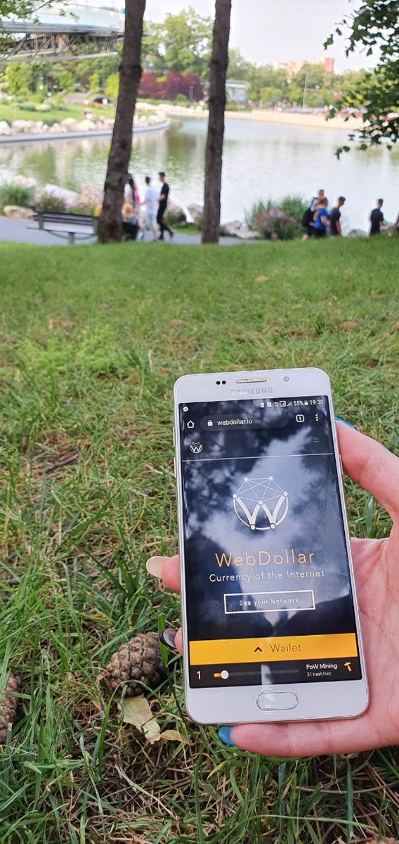 WebDollar_io's tweet photo. Restrictions got lower and we're free to wonder around again. #WebDollarIsHere in #bucharest #romania mining and staking easy as usual on any device. Where do you run #WebDollar? Send us "webdollarishere" pics and we'll make sure to share them. $WEBD #blockchain #technology https://t.co/I3elj0R8sV
