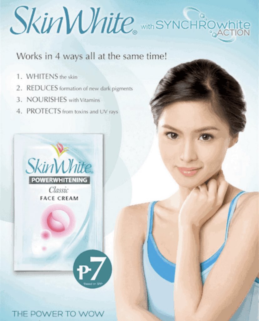The Philippines has a long history of colorism that goes back to colonialism/ the Spanish arrival. Skin whitening ads are normalized & across billboards & endorsed by light skinned celebrities. Dark skin is associated with lower lower social status & income.