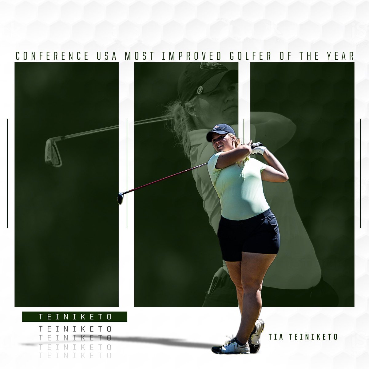 UAB Women's Golf (@uab_wgolf) on Twitter photo Join us in giving Tia Teiniketo a HUGE CONGRATULATIONS for being named the 2019-20 <a href="/ConferenceUSA/">Conference USA</a> Most Improved Golfer! She also earned Second Team All-Conference USA for finishing the year with a school record 72.9 stroke average‼️👏⛳️
🔗: bit.ly/CUSAMostImprov… Join us in giving Tia Teiniketo a HUGE CONGRATULATIONS for being named the 2019-20 <a href="/ConferenceUSA/">Conference USA</a> Most Improved Golfer! She also earned Second Team All-Conference USA for finishing the year with a school record 72.9 stroke average‼️👏⛳️
🔗: bit.ly/CUSAMostImprov…