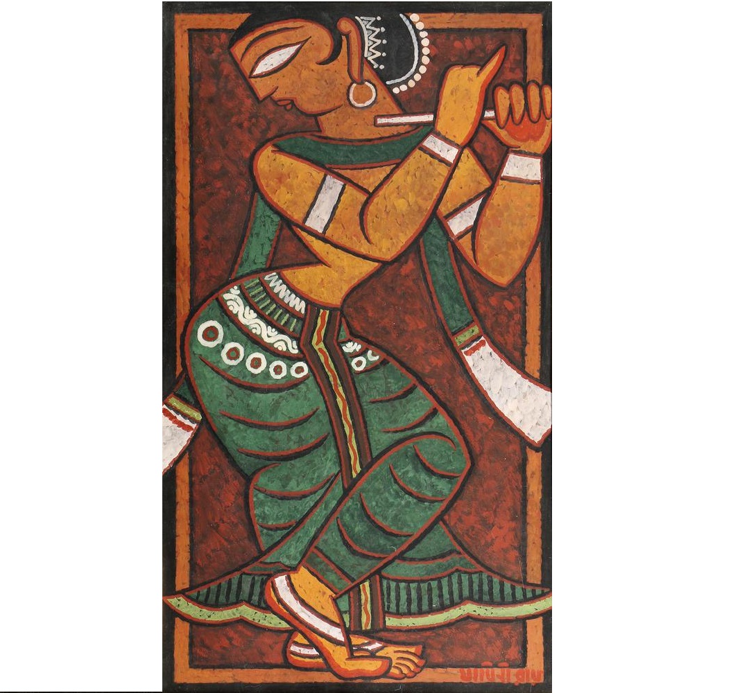 JaminiRoyArt's tweet photo. Jamini Roy (Indian, 1887–1972)
Untitled (Dancing Lady),
tempera on paperboard,
signed lower right, sheet:
32"h x 18"w
#JaminiRoy #JaminiRoyArt #ArtistsofInstagram #GouacheArtists #Tempura #Gouache #Bengalartists #IndianArtists #FolkArt #Potua #PoterChobi #BengalArt https://t.co/PyACeMixIx