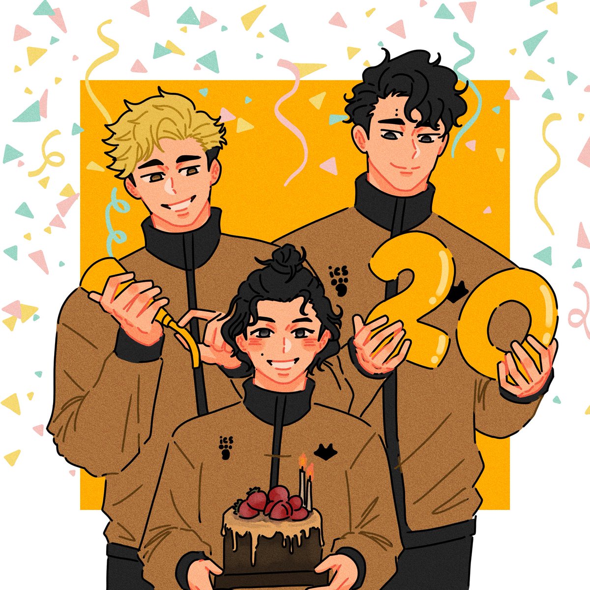 woopwoop 🙌 it’s my birthday and im celebrating it with these two losers 😩🎂🎉