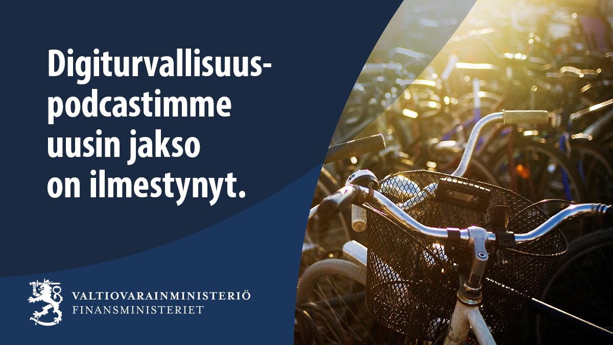 Digiturvallisuutta käsittelevän podcastimme vieraana on tällä kertaa ylijohtaja <a href="/JanneKerkela/">Janne Kerkelä</a> valtioneuvoston kansliasta. Keskustelua vetävät @tuijakuusisto ja <a href="/kimmorousku/">Kimmo Rousku</a>.

Tuorein jakso ja myös aiemmat jaksot löytyvät täältä
👇 
vm.fi/digiturvakompa…

#digiturvakompassi