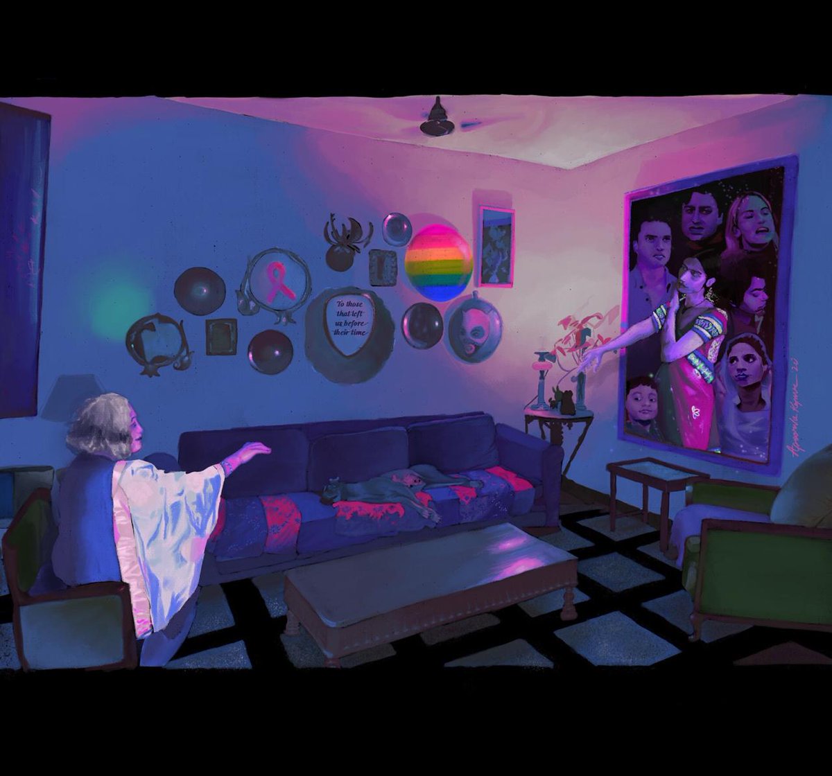 PinkListIndia's tweet image. #PinkListPride day 17! Welcome to Delhi! 

Featuring the legendary @naz_foundation, which led the case Naz Foundation v. Govt. of NCT of Delhi that led to #Section377 being read down in the Delhi High Court in 2009. With artwork from @adira_sputnik.