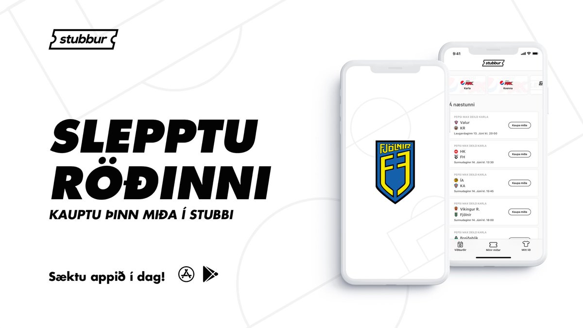 Náðu í miðasölu appið í dag. Saman eyðum við biðröðum! #Stubbur #FélagiðOkkar