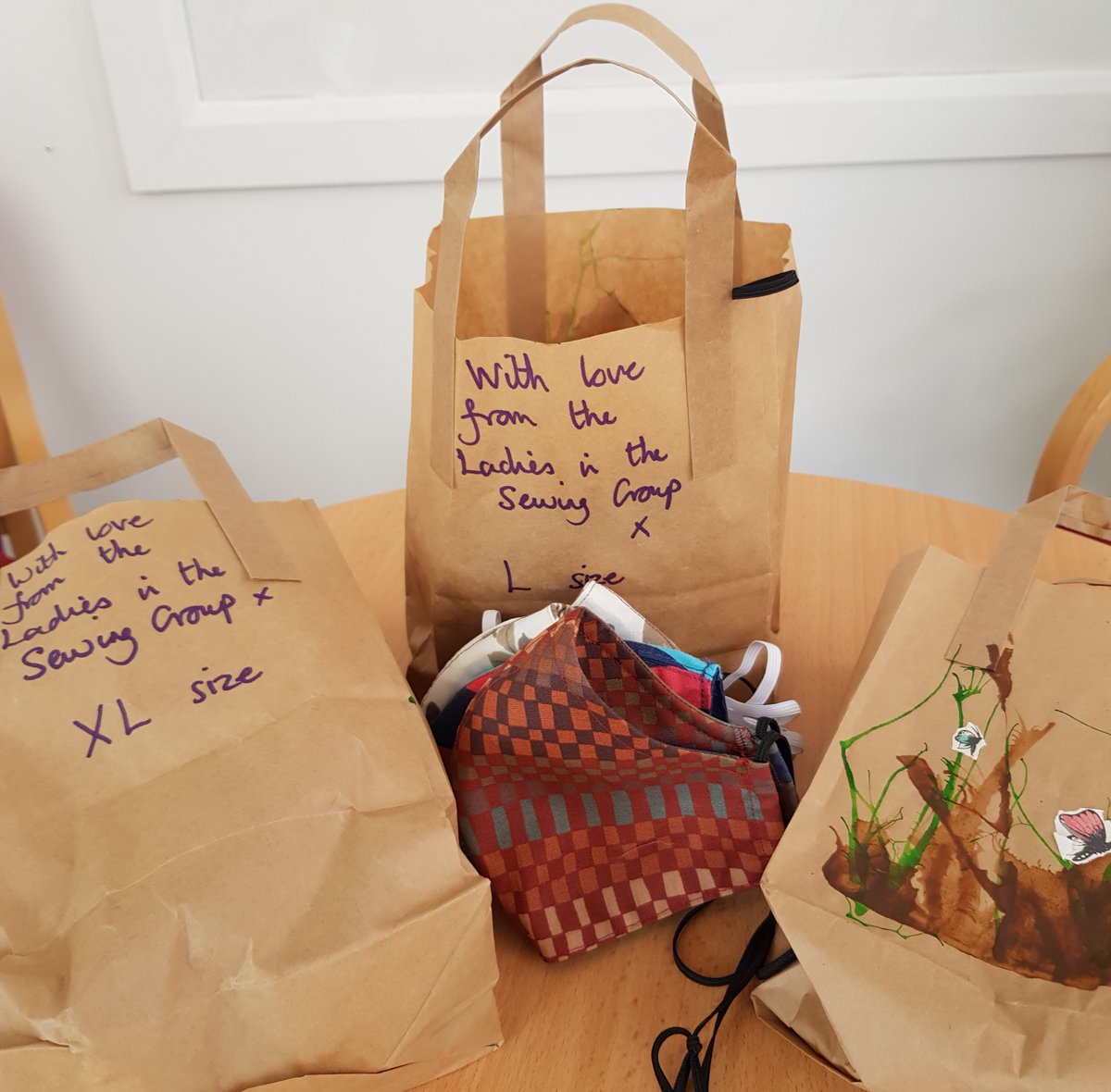 More loveliness! Wonderful people have sewn 50+ face coverings and donated them to <a href="/ColabExeter/">CoLab</a> for people who use the CoLab family of services and may not be able to afford to buy them <a href="/HomelessExeter/">Exeter Homeless Partnership</a>  🌟Thank you🌟 One for Exeter faith leaders group 🌟💚👍 #NeverMoreNeeded