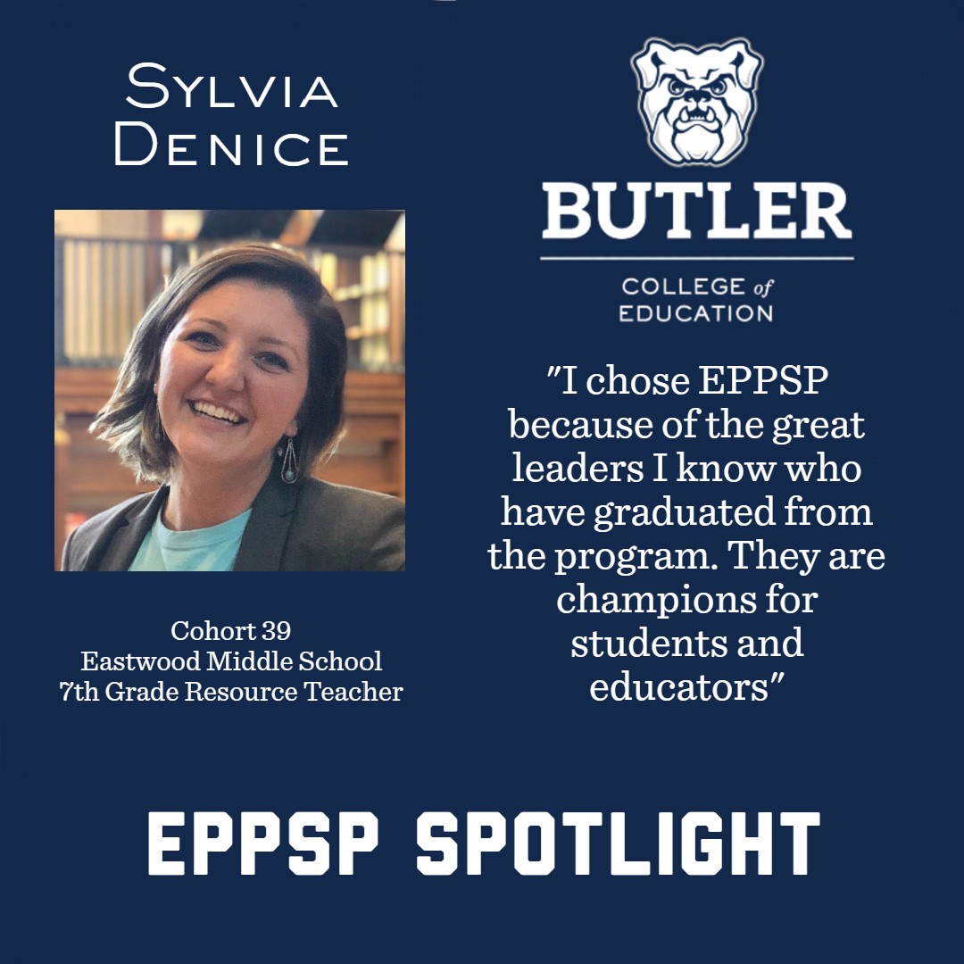It is time for our weekly #EPPSPSpotlight! This week, we want to highlight <a href="/MsDenice4/">Sylvia Denice</a>, who teaches <a href="/EastwoodMS/">Eastwood Middle School</a> in <a href="/msdwt/">Washington Township Schools</a>.  She has a passion for serving  children and is doing wonderful things in our program. We are proud to have her! #Leadership
