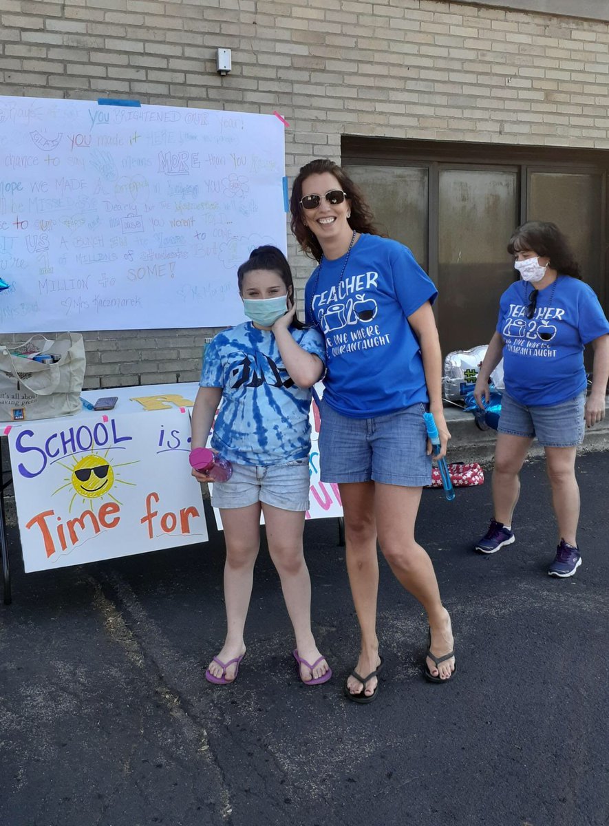 LauraKaczmare10's tweet photo. It’s not the goodbye we all wanted, but we will take it! Thanks for a great year kiddos!! 💙.  #BMSpride https://t.co/bcFtLKWLjL