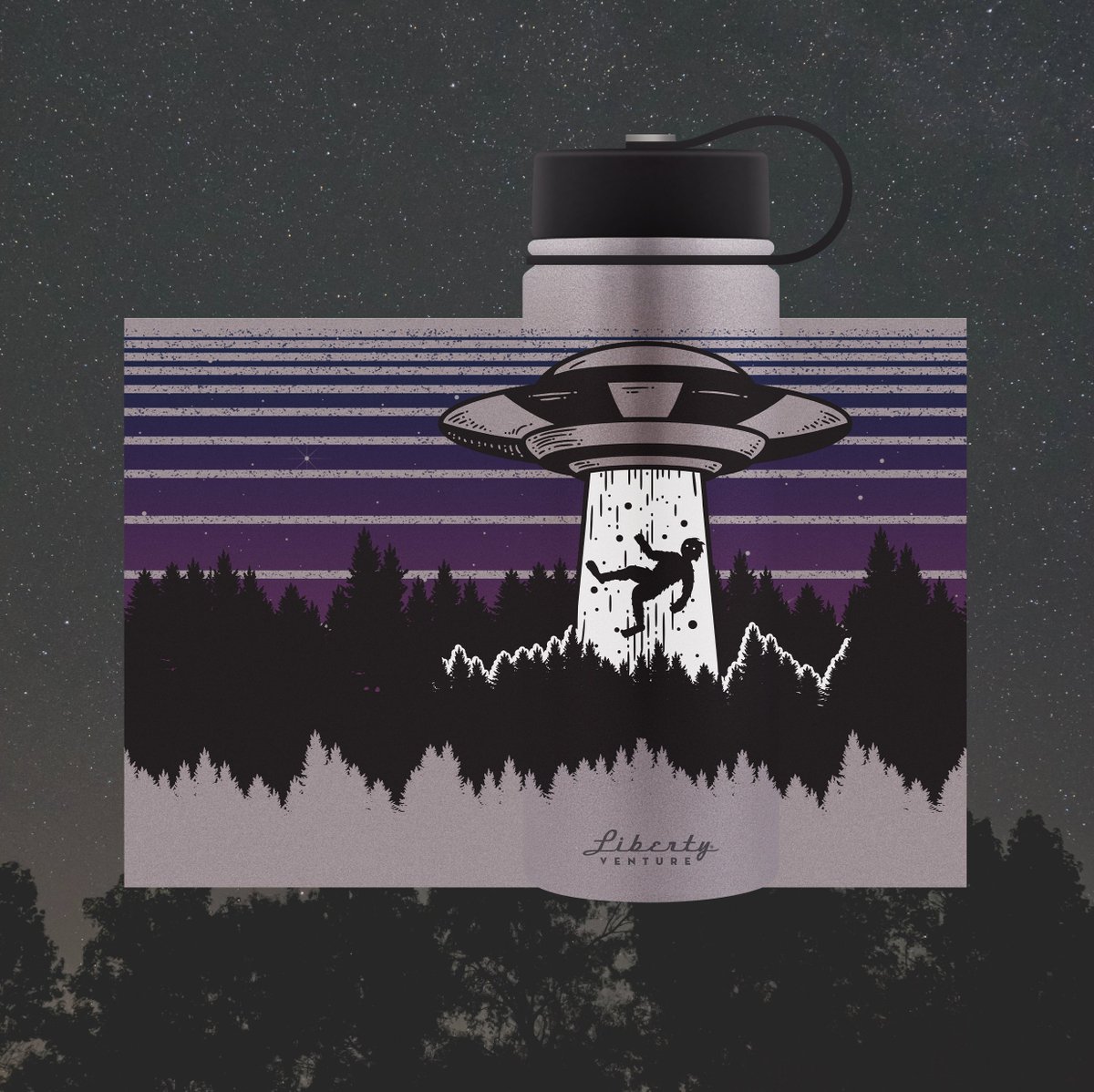 Rare sighting! Our 'Beam Me Up' bottle has landed in the Liberty store