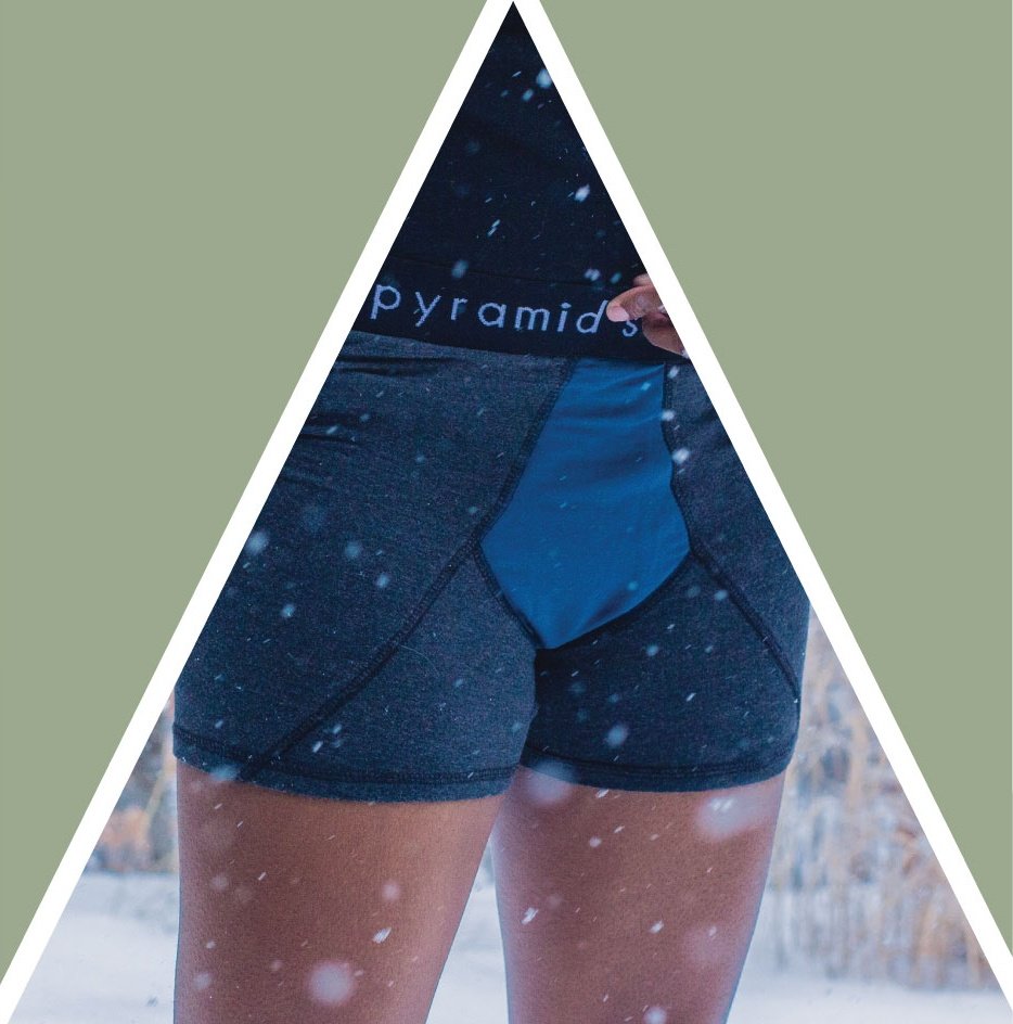 Pyramid Seven is a Chicago-based brand focused on leakproof, gender-affirming boxer briefs for periods. Currently sold out, but you can subscribe for updates on them!!  https://www.pyramidseven.com/ 