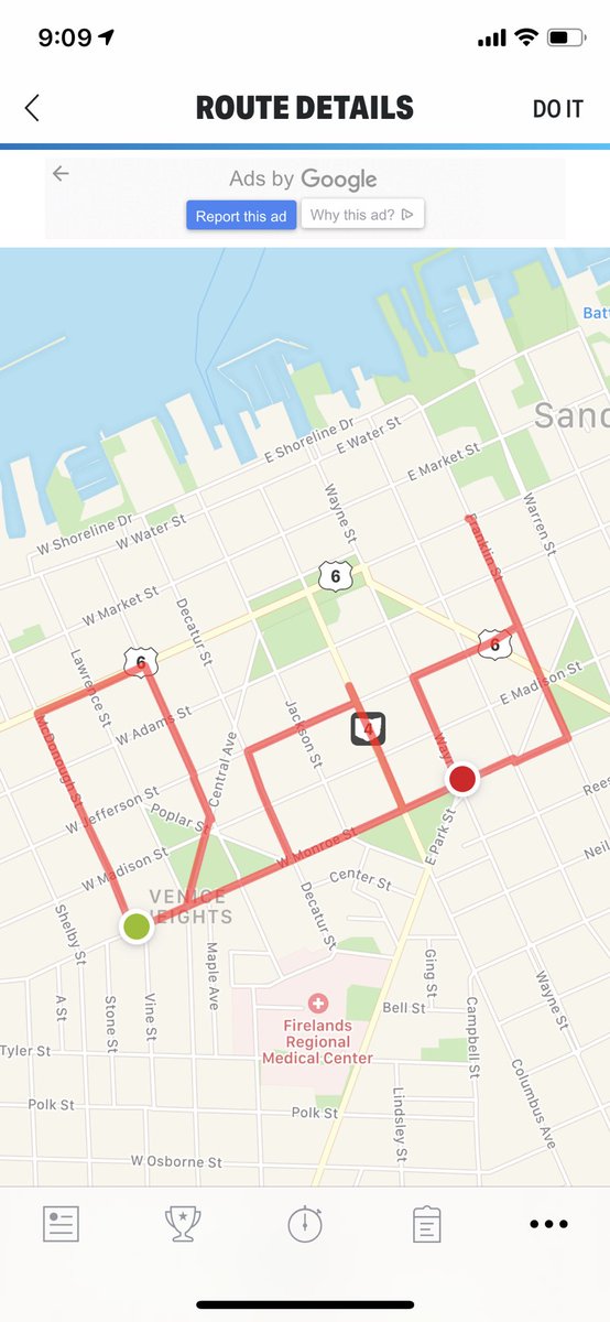 SanduskyRec's tweet photo. This Sunday is Father’s Day. Check out this Sandusky route to walk/run in honor of your Dad or with your kids and record it with a GPS app. About 3.4 miles total. #RUNDUSKY #fathersday https://t.co/QjPSAcxARQ