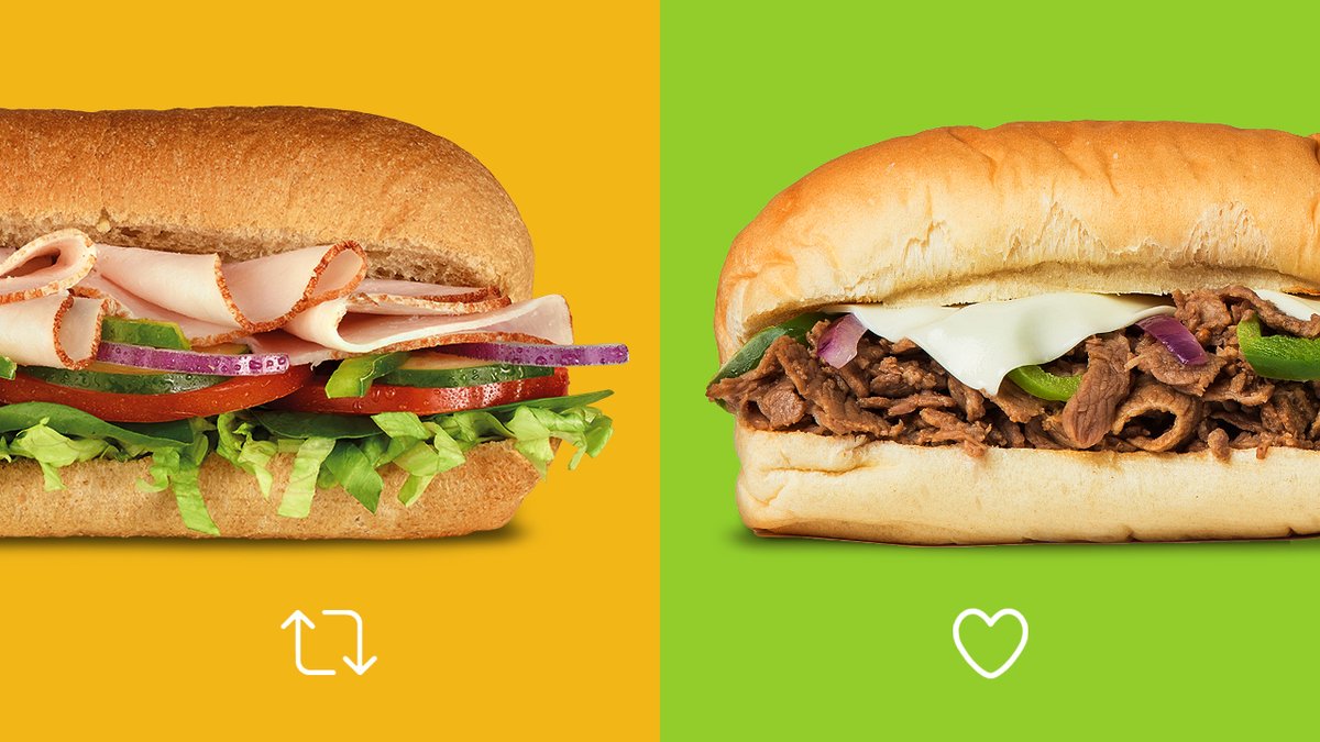 SUBWAY's tweet image. Let's settle this... what's your go to order?