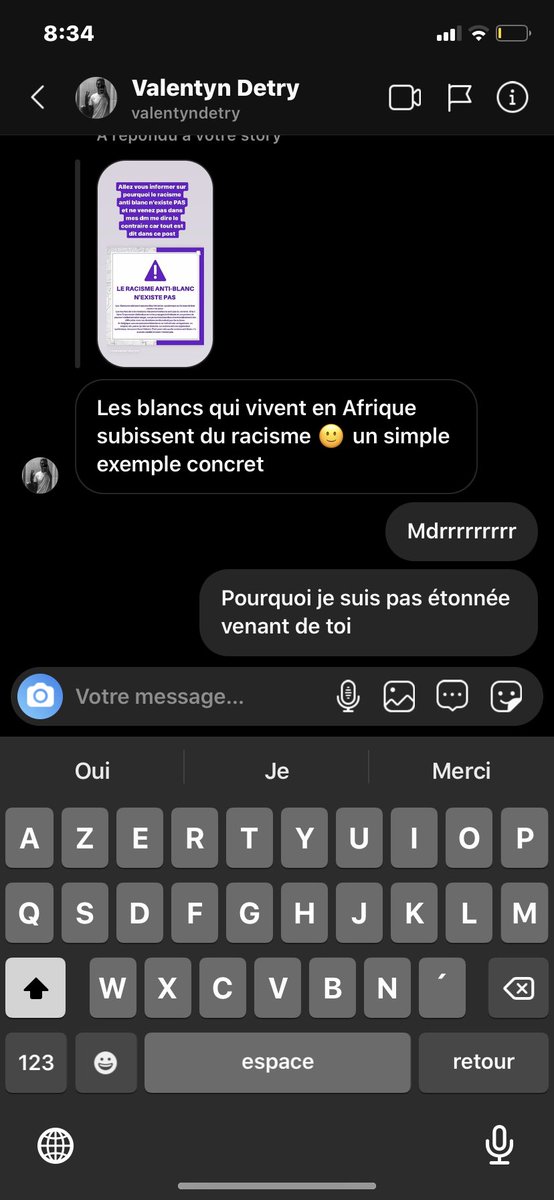 J’attendais aussi de sortir le # pour dénoncer ce tiktokeur valentyndetry qui croit au racisme anti blanc, fait des blagues grossophobes et a dit le n word