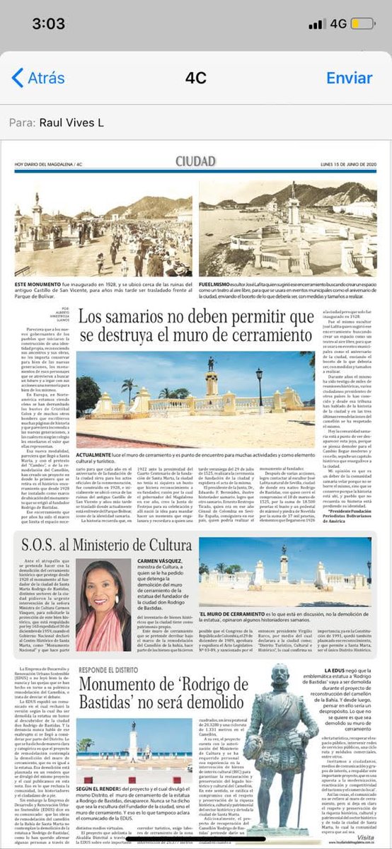 funperbol's tweet photo. Los samarios se unieron para evitar que se borrara parte de su rica historia en el Monumento al fundador y su encerramiento que data de 1928 https://t.co/kAdy0YOwTk