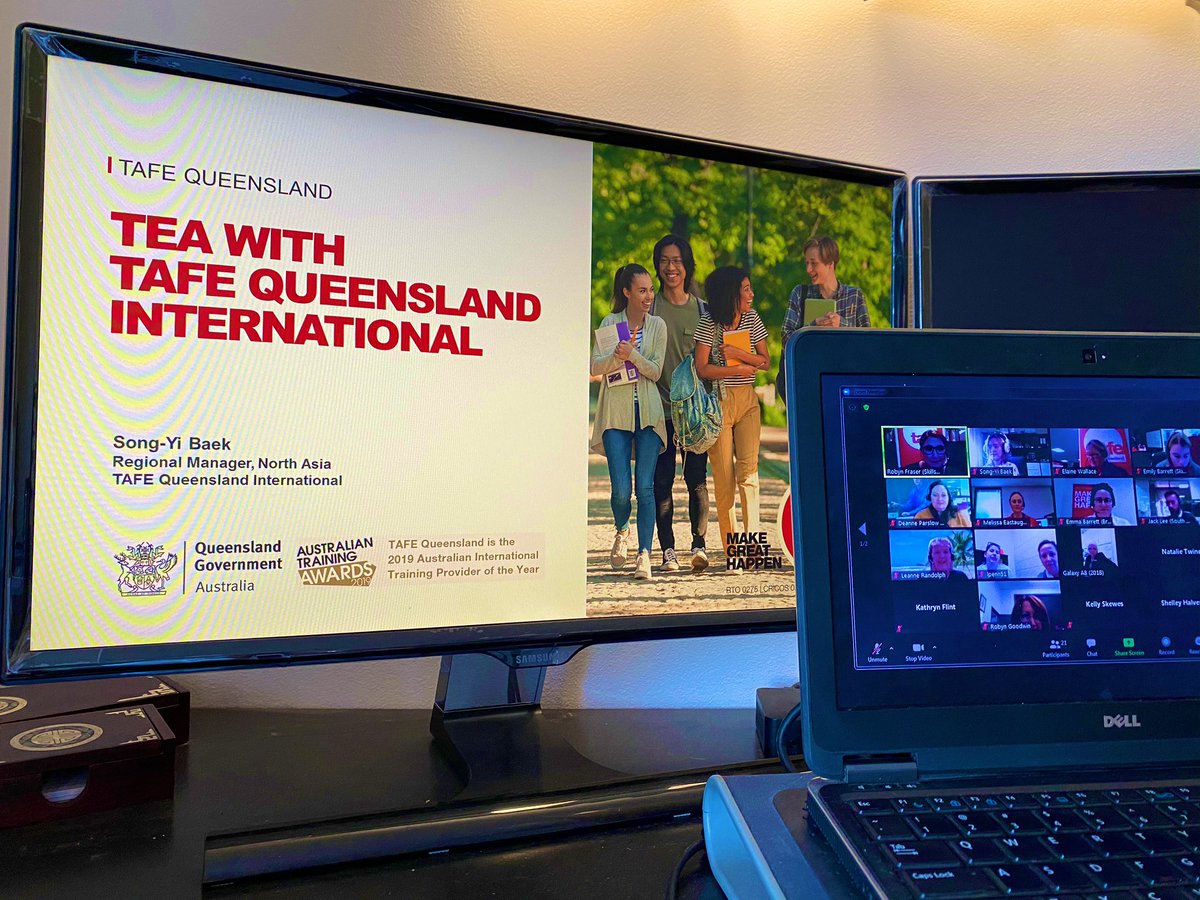 First presentation at TAFE Queensland done ✅ great to connect with TAFE at School team and high schools to talk about study options for international students &amp; how we can assist them in designing their future ✏️