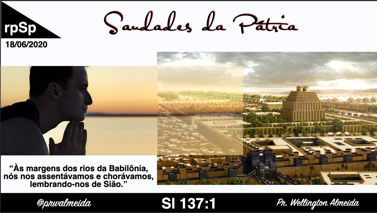 prwalmeida's tweet photo. #Sl137| "Tu, anunciador de boas novas a sião, sobe tu a um monte alto. Tu, anunciador de boas novas a Jerusalém, levanta a tua voz fortemente; levanta-a, não temas e dize às cidades de Judá: Eis aqui está vosso Deus." Isa. 40:9.
A Nova Sião está vindo! Não sentiremos saudades… https://t.co/EwuQ7vYtlk