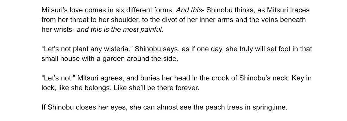 i couldn’t sleep until i spilled out a lot of sad shinomitsu thoughts into a fic