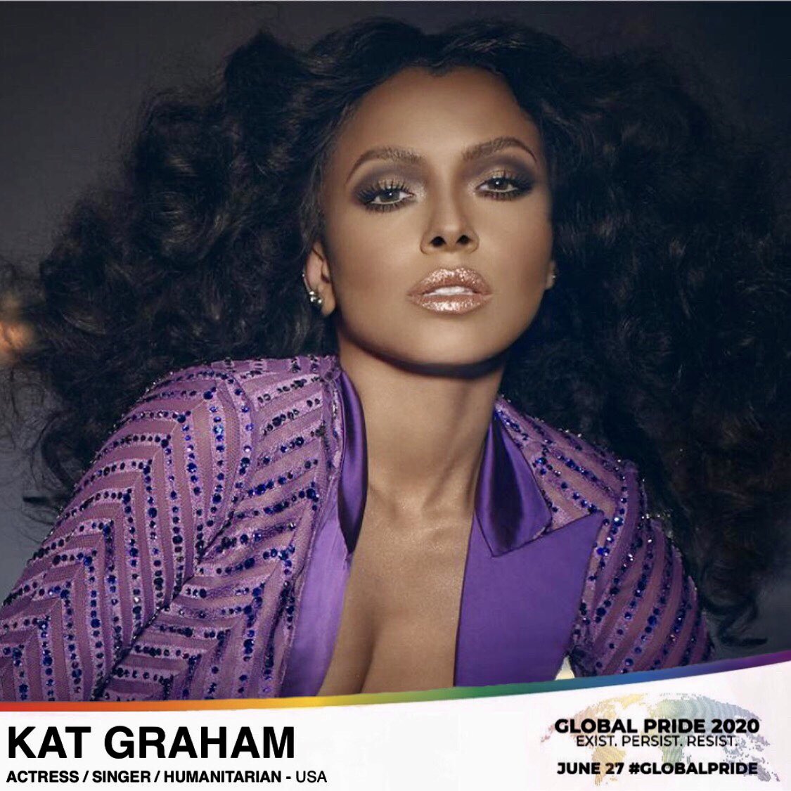 KatGraham's tweet image. Beyond excited to join #GlobalPride this year. 🥰🕺🏾🥳🌈🔥 Thank you @ale_ssiofilippe and @GlobalPride2020 for making this happen and helping me give a voice to those that need it. Lets go!!! #BlackTransLivesMatter 6.27