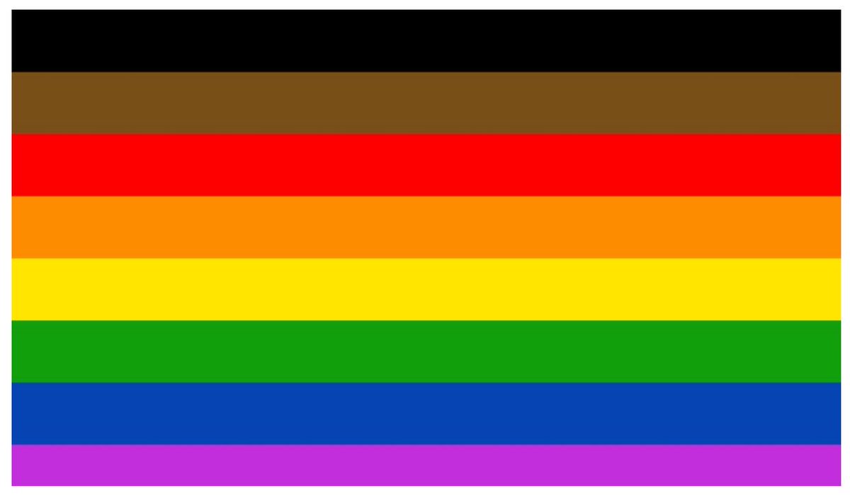 CrappyEuph's tweet photo. I want to paint my 10 garage cabinets in pride flag colors, but 10 is turning out to be a really shitty number for this idea:
My options:
Flag #1 (8 colors) but I cheat and add pink and and indigo = 10
Flag #2 (11 colors) but I cheat by leaving off white = 10
#PrideProblems https://t.co/MHhr1RYT6v