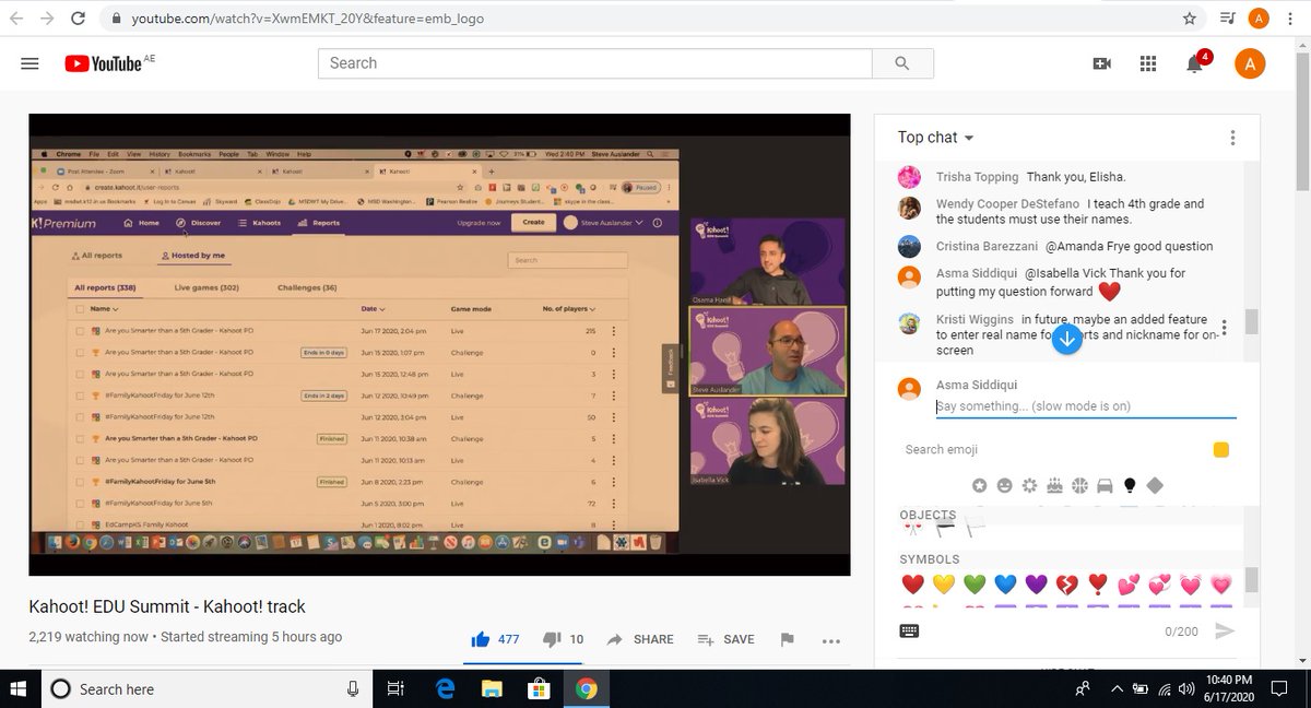AsmaJSiddiqui's tweet photo. @GetKahoot Thank you so much Kahoot for showing the report analytics to us .It will surely help all the teachers to get a organized report card for their class. 
   #KahootEDUSummit https://t.co/y2ZT3dxKUO